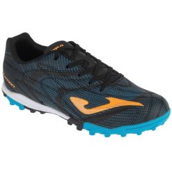 Buty piłkarskie turfy chłopięce, Evolution Jr 26 EVJS TF. Czarne buty sportowe chłopięce Joma, bez wzorów, bez zapięcia, do piłki nożnej. Za 149.99 zł.