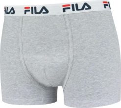 Bokserki męskie Fila 1-pack szare. Szare bokserki męskie 661, m, bez wzorów, z bawełny. Za 113.99 zł.