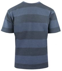 Dzianinowy T-Shirt Męski - Brave Soul - Odcienie Niebieskiego. Niebieskie t-shirty męskie Brave Soul, na lato, l, bez wzorów, z bawełny, casualowe, bez kołnierzyka. Za 57.00 zł.