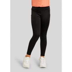 Dziewczęce legginsy jeździeckie z pełną przyczepnością Montar MoWinnie. Czarne legginsy dla dziewczynek MONTAR, bez wzorów, z materiału. Za 298.00 zł.
