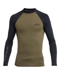 Koszulka surfingowa z długim rękawem UPF 50 dla Mężczyzn EVERYDAY Zielony. Zielone bluzki z długim rękawem męskie Quiksilver, m, bez wzorów, z elastanu, bez kołnierzyka. Za 149.99 zł.