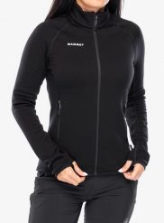 Bluza z zamkiem damska Mammut Aconcagua ML Jkt. Czarne bluzy damskie Mammut, m, bez wzorów, z materiału, bez kaptura. Za 890.99 zł.