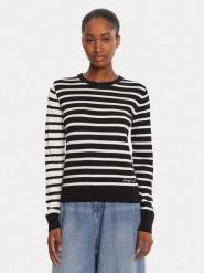 Desigual Sweter Bergen 25WWJF08 Czarny Regular Fit. Czarne swetry damskie Desigual, xl, bez wzorów, z bawełny, bez kołnierzyka, bez ramiączek, bez kaptura. Za 239.99 zł.