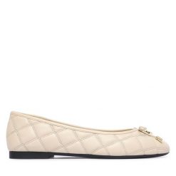 Baleriny Tommy Hilfiger. Brązowe baleriny damskie Tommy Hilfiger, bez wzorów, bez obcasa. Za 449.99 zł.