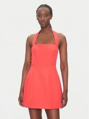 Bardot Sukienka koktajlowa 59857DB Czerwony Slim Fit. Czerwone sukienki damskie Bardot, bez wzorów, z syntetyku, wizytowe, bez kołnierzyka, bez ramiączek. Za 349.99 zł.