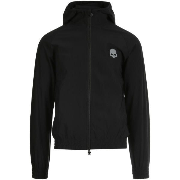 Bluza tenisowa męska HYDROGEN Tech FZ Skull. Czarne bluzy męskie HYDROGEN, l, bez wzorów, z elastanu, bez kaptura, na fitness i siłownię. Za 449.99 zł.