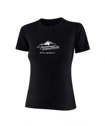 Koszulka damska wełniana z krótkim rękawem Brubeck Outdoor Wool Pro GOPR. Czarne t-shirty damskie Brubeck, m, bez wzorów, z dzianiny, bez kołnierzyka. Za 274.99 zł.