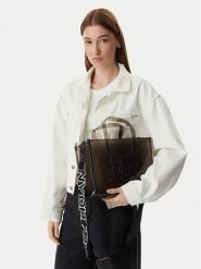 DKNY Torebka R51AVC80 Czarny. Czarne torebki do ręki damskie DKNY, bez wzorów, z syntetyku, bez dodatków. Za 389.99 zł.