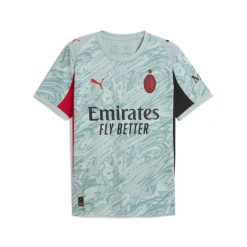 Męska koszulka bramkarska AC Milan 25/26 PUMA Modern Mint For All Time Red Green. Czerwone koszulki sportowe męskie Puma, m, bez wzorów, z tkaniny, bez kołnierzyka, bez ramiączek, do piłki nożnej. Za 439.00 zł.