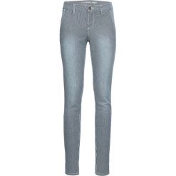 Dżinsy SKINNY z paskami bonprix ciemnoniebieski w paski. Jeansy damskie marki bonprix. Za 129.99 zł.