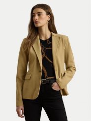 LAUREN RALPH LAUREN Marynarka 200971364002 Beżowy Straight Fit. Brązowe żakiety damskie Lauren Ralph Lauren, xxl, bez wzorów, z bawełny. Za 1,019.00 zł.