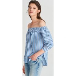 Bluzka hiszpanka z bawełny organicznej - Granatowy. Bluzki damskie Reserved. W wyprzedaży za 39.99 zł.