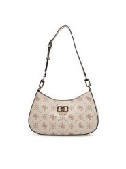 Guess Torebka Emelie Logo HWGP99 28180 Écru. Torebki do ręki damskie Guess, z aplikacjami, ze skóry, bez dodatków. Za 609.99 zł.