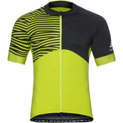 Odlo Koszulka rowerowa Stand-up collar s/s full zip Umbrail Ceramicool r. M (411452). Koszulki sportowe męskie marki Odlo. Za 221.15 zł.