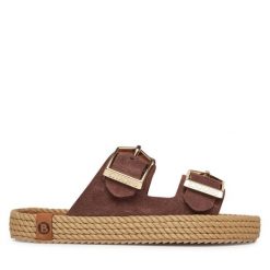 Espadryle Bohonomad. Brązowe espadryle damskie Bohonomad, bez wzorów, bez obcasa, bez zapięcia. Za 299.99 zł.