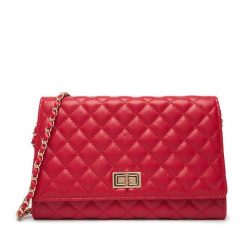 Torebka Badura. Czerwone kopertówki damskie Badura, bez wzorów, bez dodatków. Za 129.99 zł.