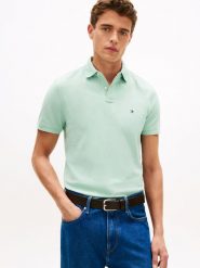 Tommy Hilfiger koszulka polo Mężczyźni Bawełna zielony, XL. Zielone koszulki polo męskie Tommy Hilfiger, m, bez wzorów, z bawełny, bez kołnierzyka, bez ramiączek. Za 229.95 zł.