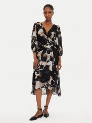 DKNY Sukienka codzienna DD4E6573 Czarny Regular Fit. Czarne sukienki damskie DKNY, na co dzień, bez wzorów, z syntetyku, bez kołnierzyka, bez ramiączek, proste. Za 439.99 zł.