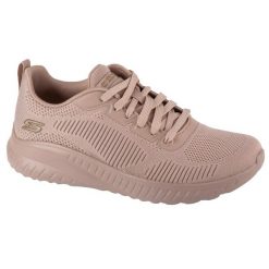 Buty do chodzenia damskie Skechers Bobs Squad Chaos. Brązowe obuwie sportowe damskie Skechers, bez wzorów, z materiału, trekkingowe, Skechers Sport. Za 390.00 zł.