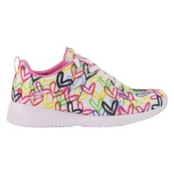 Buty na co dzień damskie SKECHERS BOBS SQUAD sportowe ozdobne. Białe obuwie sportowe damskie Skechers, bez wzorów, trekkingowe, Skechers Sport. Za 243.00 zł.