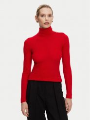 Balmain Golf DF0KF080KH25 Czerwony Slim Fit. Czerwone swetry damskie Balmain, bez wzorów, z syntetyku, bez kołnierzyka, bez ramiączek, bez kaptura. Za 4,249.00 zł.