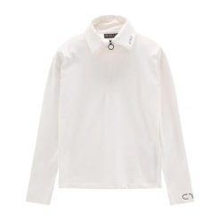 Bluza z pół zamkiem błyskawicznym CMP. Białe bluzy męskie CMP, m, bez wzorów, ze skóry, bez kaptura. Za 283.00 zł.