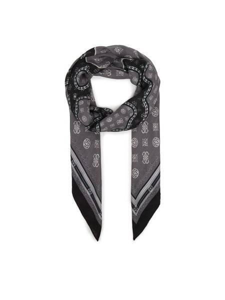Guess Chusta AW5496 VIS03 Czarny. Czarne czapki i kapelusze damskie Guess, z aplikacjami, z wiskozy. Za 239.99 zł.