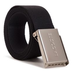 Pasek Męski Lacoste. Czarne paski damskie Lacoste, bez wzorów. Za 209.99 zł.