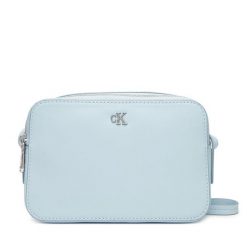 Torebka Calvin Klein. Niebieskie listonoszki damskie Calvin Klein, bez wzorów, bez dodatków. Za 369.99 zł.