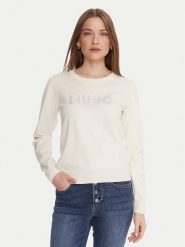 Liu Jo Sweter TF5248 MS63L Écru Regular Fit. Swetry damskie Liu Jo, l, bez wzorów, z wiskozy, bez kołnierzyka, bez ramiączek, bez kaptura. Za 679.99 zł.
