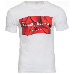 Pepe Jeans T-Shirt Męski Raury, Xl, Biały. T-shirty męskie marki Pepe Jeans. Za 139.00 zł.