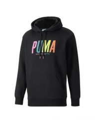 Bluza sportowa męska Puma Swxp Graphic. Czarne bluzy męskie Puma, l, bez wzorów, z bawełny, z kapturem. Za 418.00 zł.