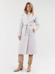 Patrizia Pepe Kożuch 2O0087/E012-W356 Szary Regular Fit. Szare płaszcze damskie Patrizia Pepe, bez wzorów, z syntetyku, bez kaptura. Za 3,289.00 zł.