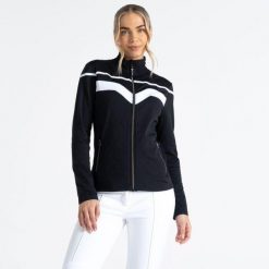 Bluza narciarska damska Dare2b Rocker Core Stretch UPF 50+. Czarne bluzy damskie Dare 2b, m, bez wzorów, bez kaptura, narciarskie. Za 176.00 zł.