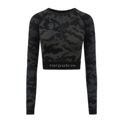 Top treningowy damski Carpatree Camo Seamless. Zielone obuwie sportowe damskie Carpatree, bez wzorów, na fitness i siłownię. Za 53.99 zł.
