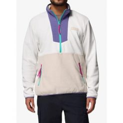 Bluza z zamkiem Columbia Sequoia Grove Half Zip Fleece. Białe bluzy męskie Columbia, bez wzorów, bez kaptura. Za 278.19 zł.
