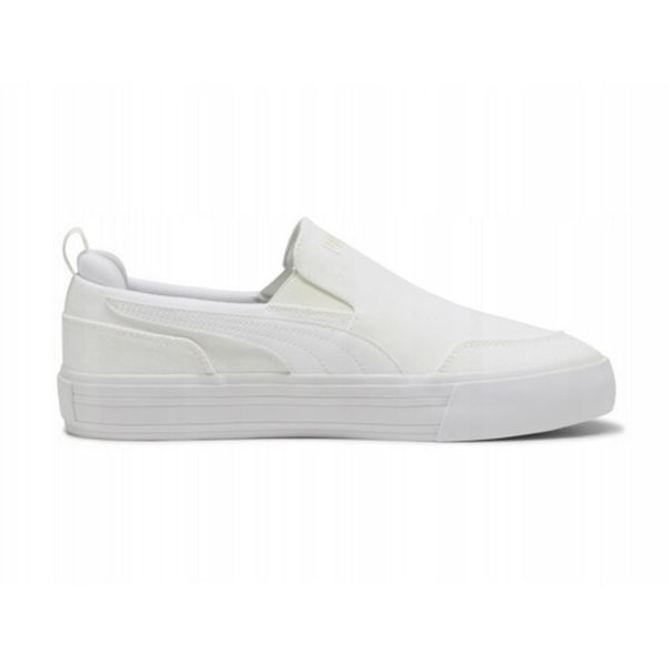 BUTY damskie PUMA Court Classic Vulc Slip-On wsuwane lato materiałowe 40,5. Białe obuwie sportowe damskie Puma, bez wzorów, z materiału, sportowe, bez zapięcia. Za 169.00 zł.