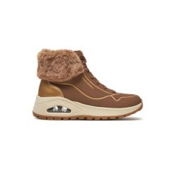 Buty damskie SKECHERS Uno Rugged Fall Shimmer taupe/metallic. Brązowe obuwie sportowe damskie Skechers, bez wzorów, trekkingowe. Za 319.99 zł.