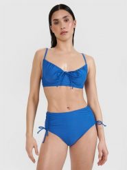 4F Góra od bikini damska - niebieska L. Niebieskie bikini damskie 4f, na lato, l, bez wzorów. W wyprzedaży za 69.99 zł.