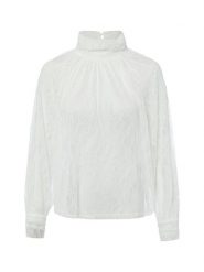 Marie Lund bluzka z koronką Kobiety biały, XXL. Białe bluzki damskie Marie Lund, xxl, bez wzorów, z koronki, bez kołnierzyka, bez ramiączek. Za 149.95 zł.