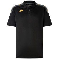 Polo Kappa Ghiolo. Czarne koszulki polo męskie Kappa, m, bez wzorów, bez ramiączek. Za 148.90 zł.