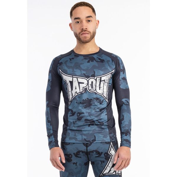 Koszulka Tapout Duncan. Niebieskie koszulki sportowe męskie TAPOUT, xl, bez wzorów, z elastanu, bez kołnierzyka, bez ramiączek, na fitness i siłownię. Za 213.00 zł.