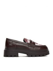 JENNY Loafersy CEO-HY25720-2 Brązowy. Brązowe mokasyny damskie Jenny, z materiału. Za 149.99 zł.
