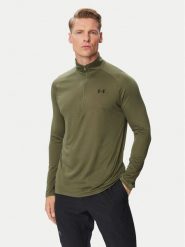 Under Armour Koszulka techniczna Ua Tech™ 1328495 Zielony ciemny Loose Fit. Zielone koszulki sportowe męskie Under Armour, l, bez wzorów, z syntetyku, bez kołnierzyka, bez ramiączek, na fitness i siłownię. Za 126.99 zł.