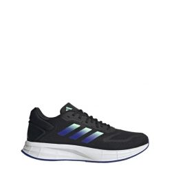 Buty Duramo 10. Czarne buty sportowe męskie Adidas, bez zapięcia, do biegania. W wyprzedaży za 239.20 zł.