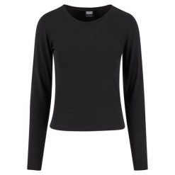 Damska koszulka z długim rękawem Urban Classics Basic Super Slim. Czarne t-shirty damskie Urban Classics, uniwersalny, bez wzorów, bez kołnierzyka. Za 142.00 zł.
