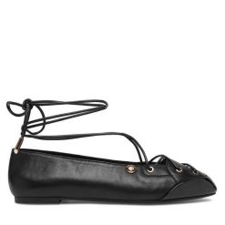Baleriny Liu Jo. Czarne baleriny damskie Liu Jo, bez wzorów, bez obcasa. Za 659.99 zł.