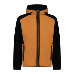 Kurtka z kapturem wełniana CMP. Brązowe kurtki sportowe męskie CMP, bez wzorów, z wełny, trekkingowe. Za 653.50 zł.