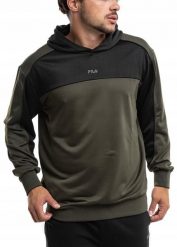 Bluza męska Fila Rivoli. Czarne bluzy męskie Fila, m, bez wzorów, z materiału, z kapturem. Za 209.00 zł.
