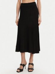 DKNY Spódnica plisowana P4JRAT77 Czarny Regular Fit. Czarne spódnice damskie DKNY, s, bez wzorów, z syntetyku, plisowane. Za 319.99 zł.